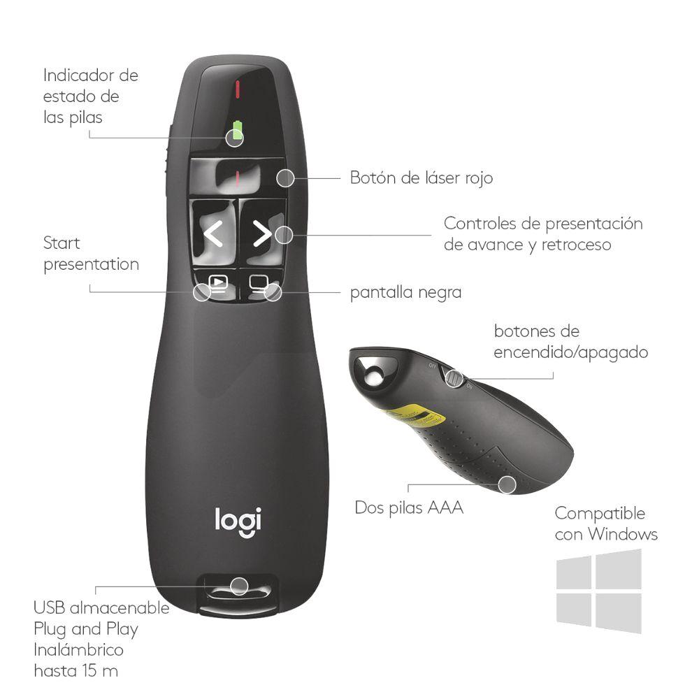 Puntero Logitech R400 Wireless