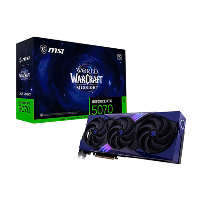 MSI GeForce RTX 5070 12G WORLD OF WARCRAFT MIDNIGHT LIGHT EDITION OC