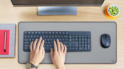 Teclado Logitech + Mouse MK235 Wireless USB SP Black